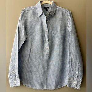 J.Crew Blue Striped Shirt